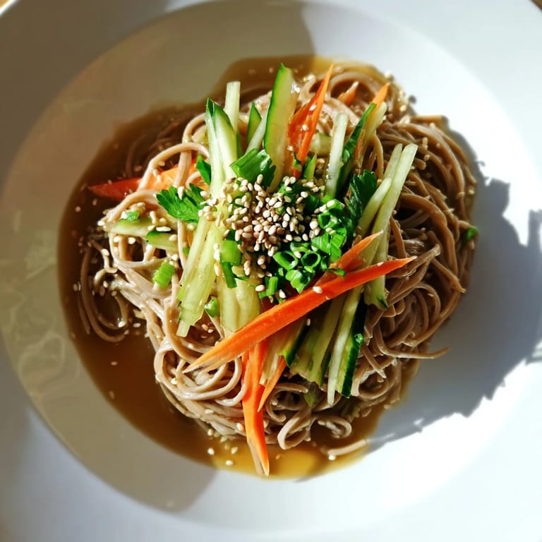 These refreshing Chilled Noodle Lunch Cups feature chilled noodles tossed with a savory sesame dressing.