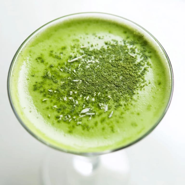 Vibrant green Matcha Martini, a beautiful cocktail perfect for celebrating and sipping.