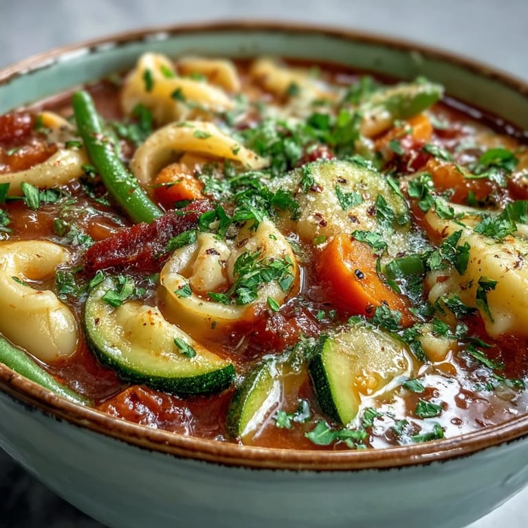 Aromatyczna, rozgrzewająca zupa Minestrone z bogactwem warzyw, idealna na jesień.