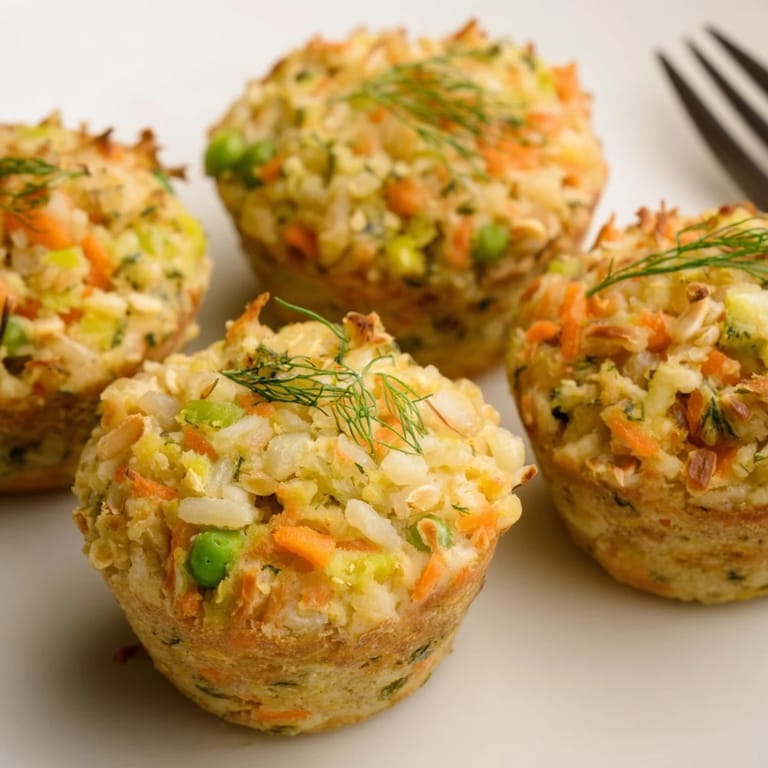 Smakowite muffiny vegan Krupnik, idealne na śniadanie lub jako dodatek do zupy.