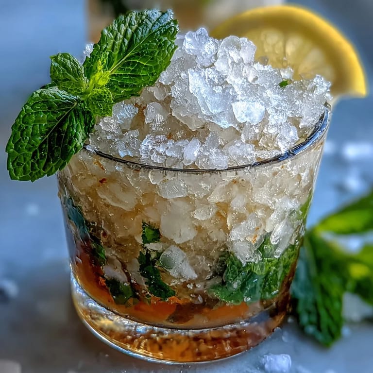 Sparkling non-alcoholic Mint Julep Mocktail served in mini julep cups, perfect for celebrations.