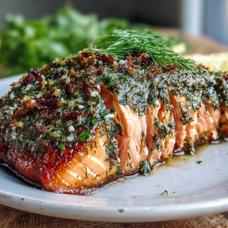 Delikatne łosośowe filety z aromatycznymi ziołami i świeżą sosem z cytryny na ciemno-zielonym tle szparagów.  