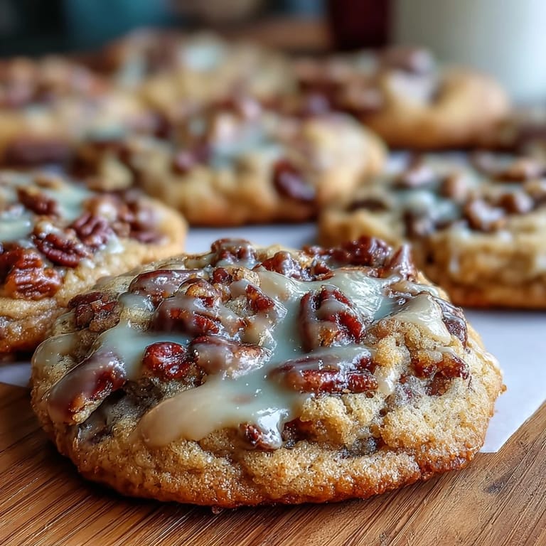 Słodkie ciasteczka z orzechami i karmelem - idealne na deser z aromatycznym masłem i prażonym orzeszkami